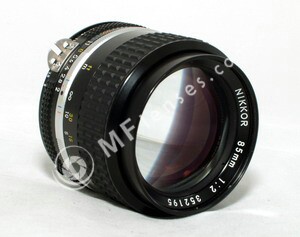 【美品】Nikon NIKKOR Ai-S 85mm F2